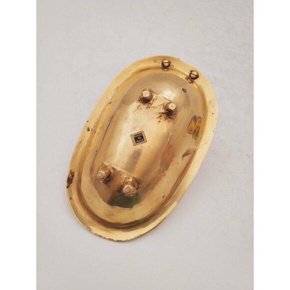 Vintage 1950s / BRASS SOAP DISH / Solid Brass Soap Holder Soap Dispenser… - Picture 7 of 10